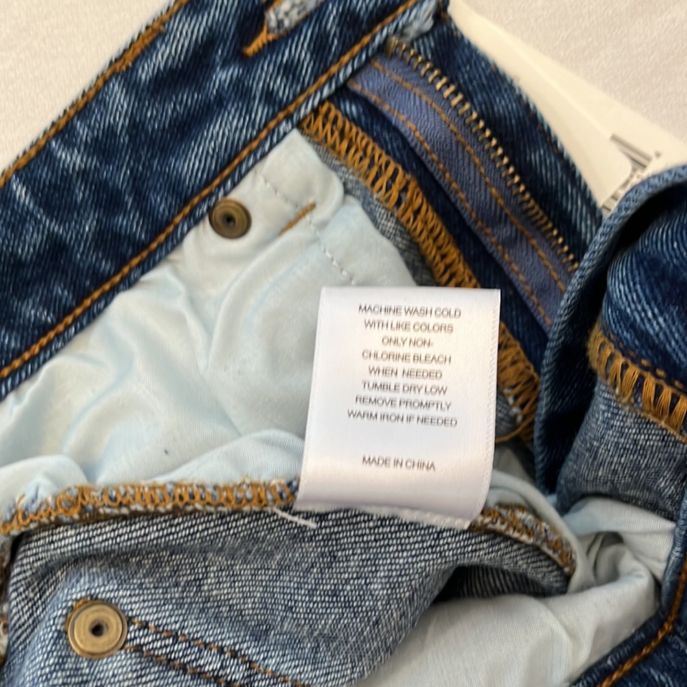 NWT a loves a Denim Cut Off Skirt - Picture 7 of 8
